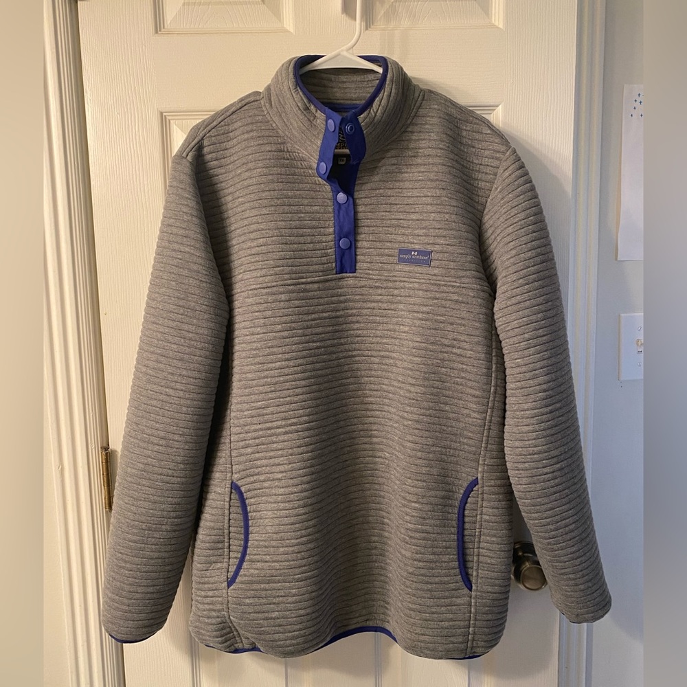 Simply Southern grey blue pullover XXL